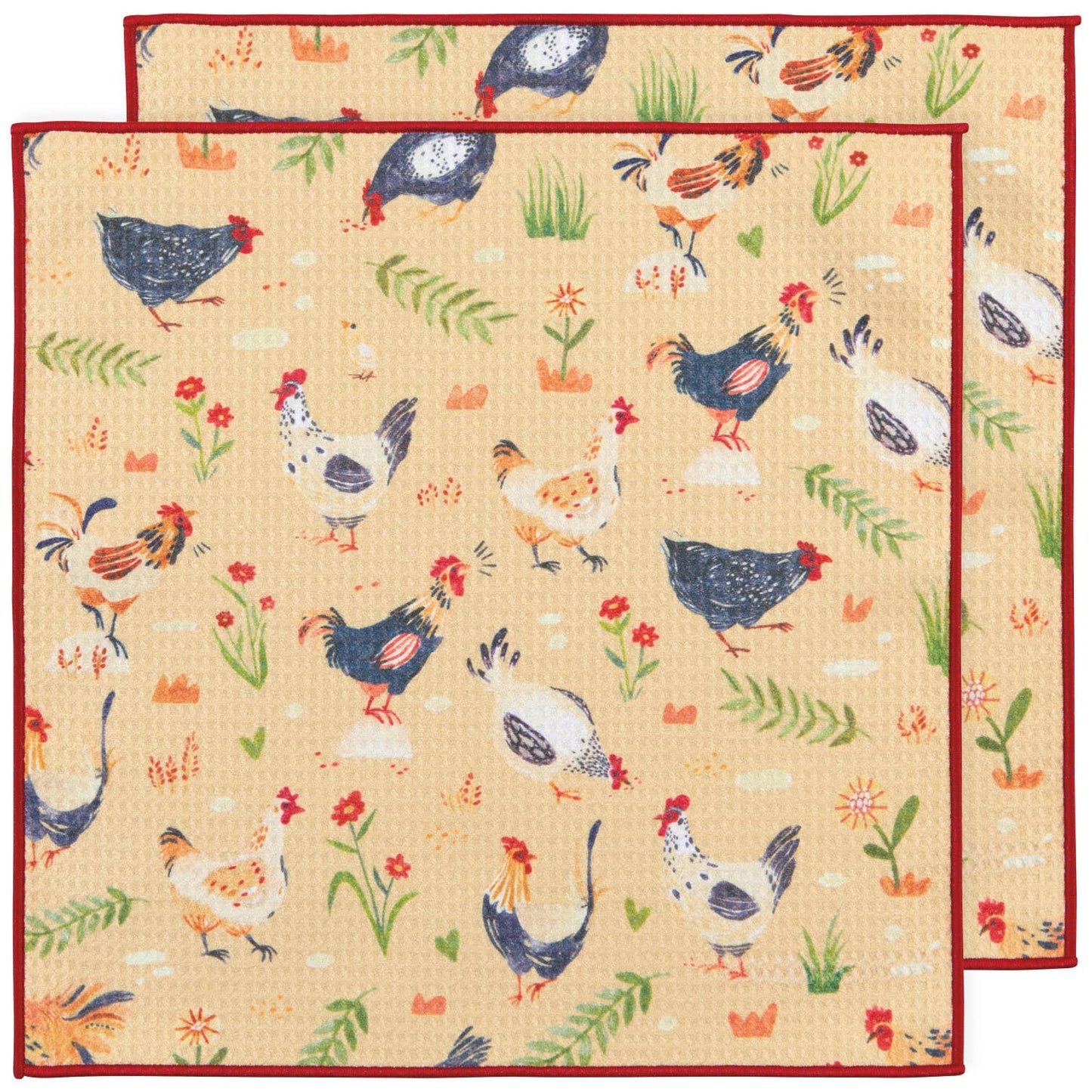 Free Range Chicken dishcloth