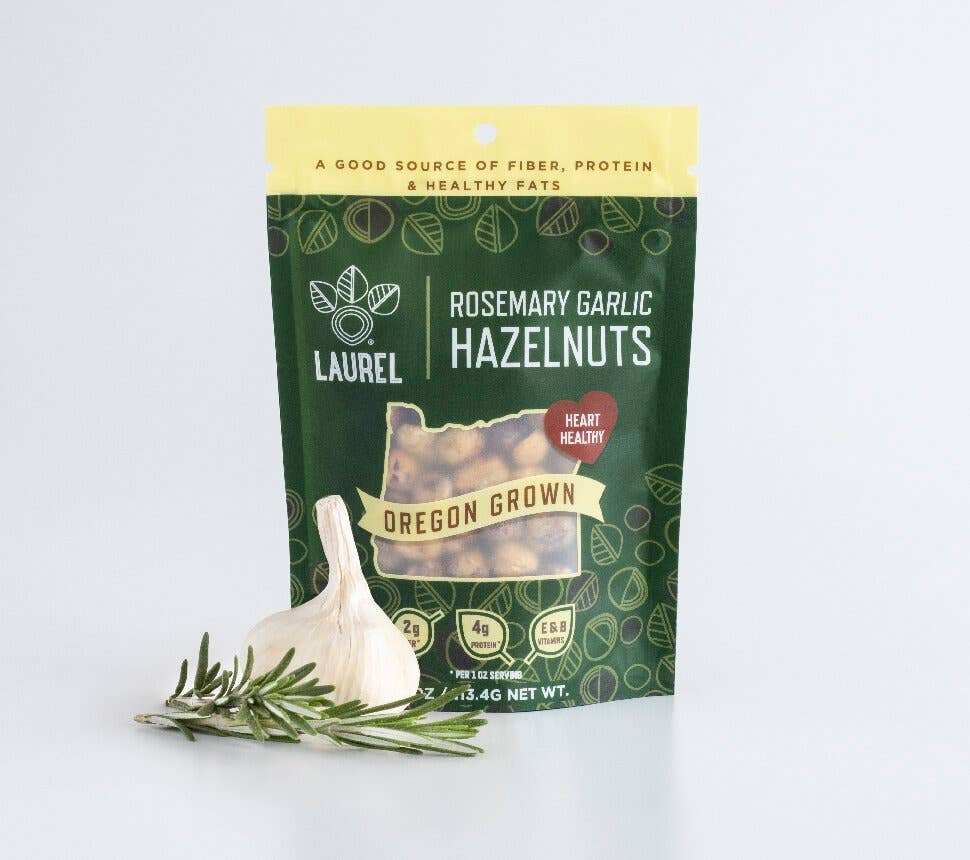 Hazelnut Kernels, Rosemary Garlic, 4 oz SUP