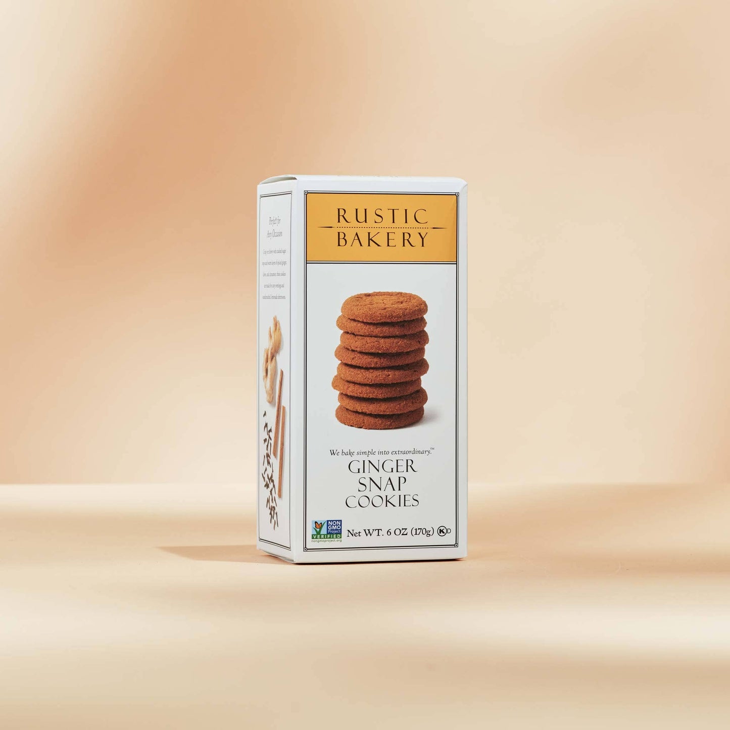 Ginger Snap Cookies, Rustic Bakery, 6oz