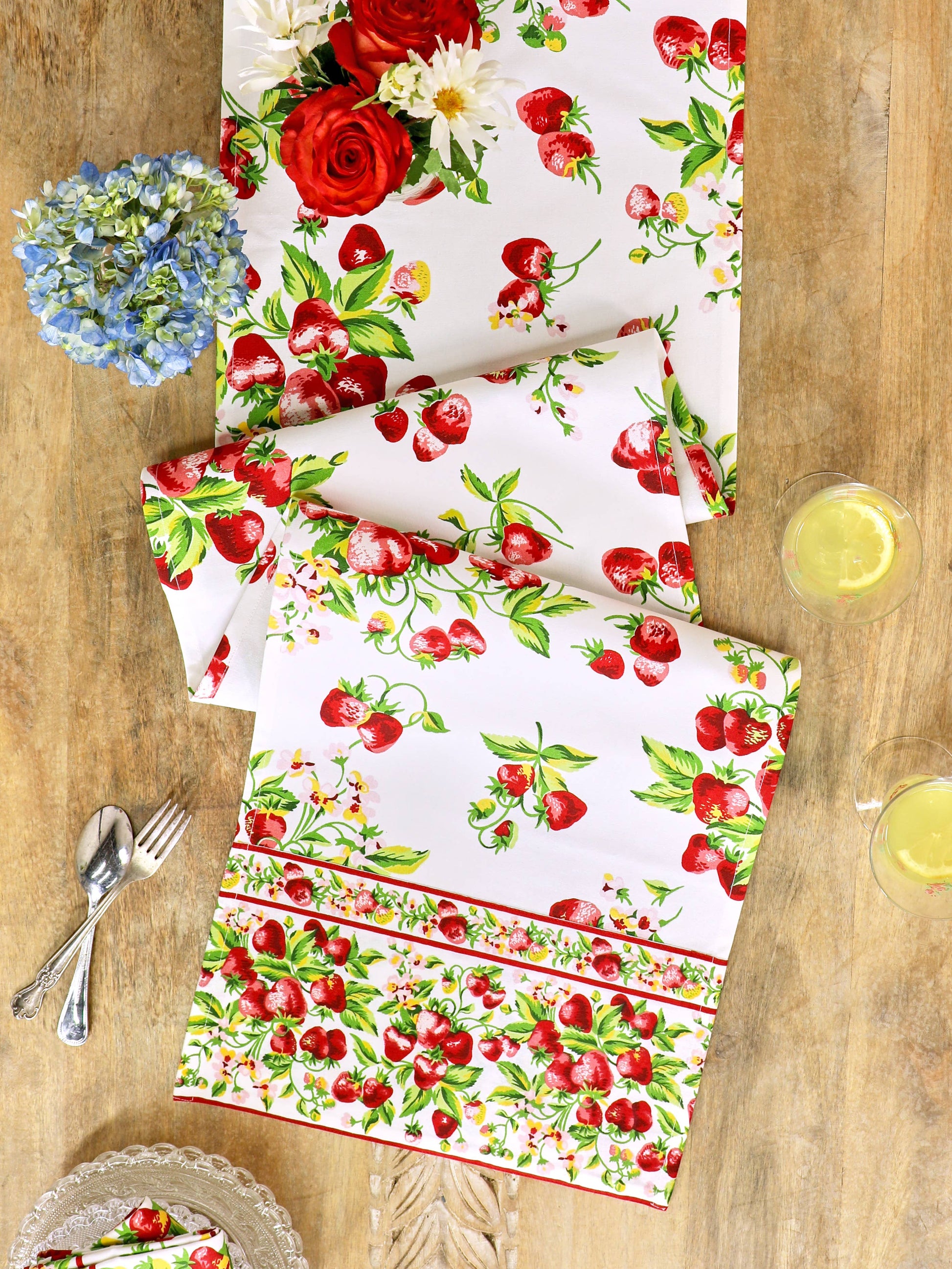 April Cornell Strawberry Basket runner