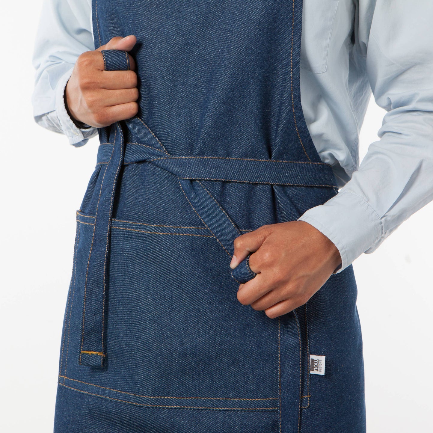 Apron, Denim Stonewash Chef Apron